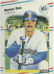 1988 Fleer Update Baseball Cards       059      Mario Diaz UER#{(Listed as Marion#{on card front)